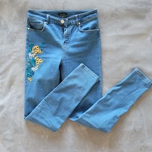 Massimo Dutti, New High Rise Embroidered Skinny, 4